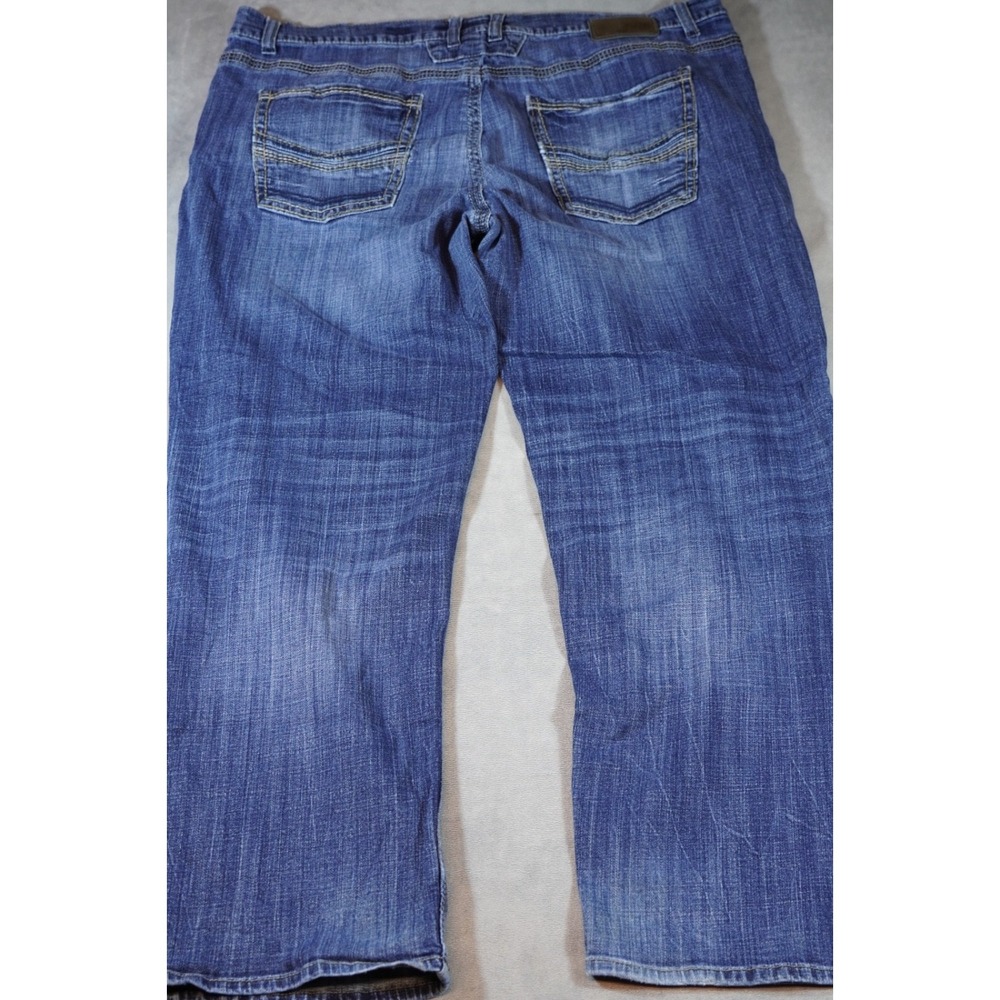 BKE Seth Jeans Mens 42R Straight Leg Distressed Medium Wash Denim Stretch 42x31